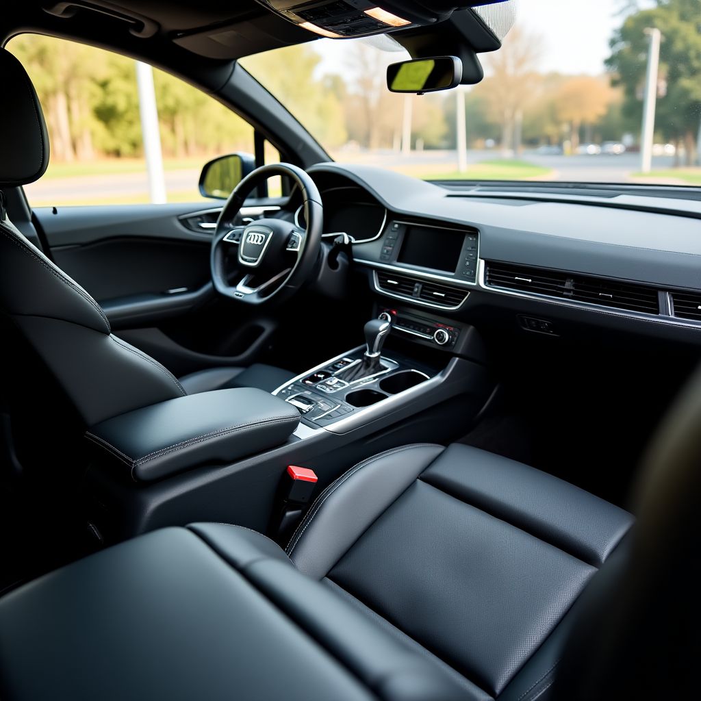 Audi Q7 interior detailing